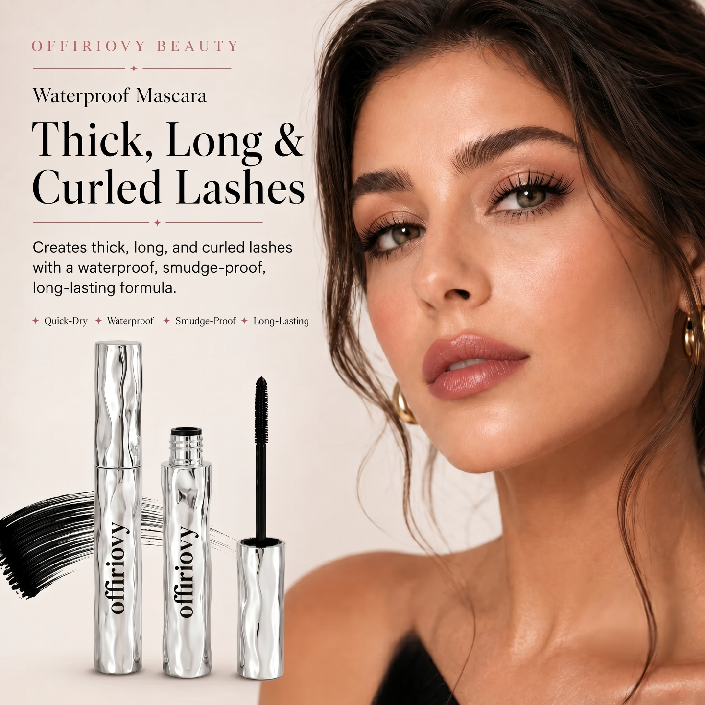 💜LAST DAY - BUY 1 GET 1 FREE💜Waterproof Curling & Lengthening Mascara