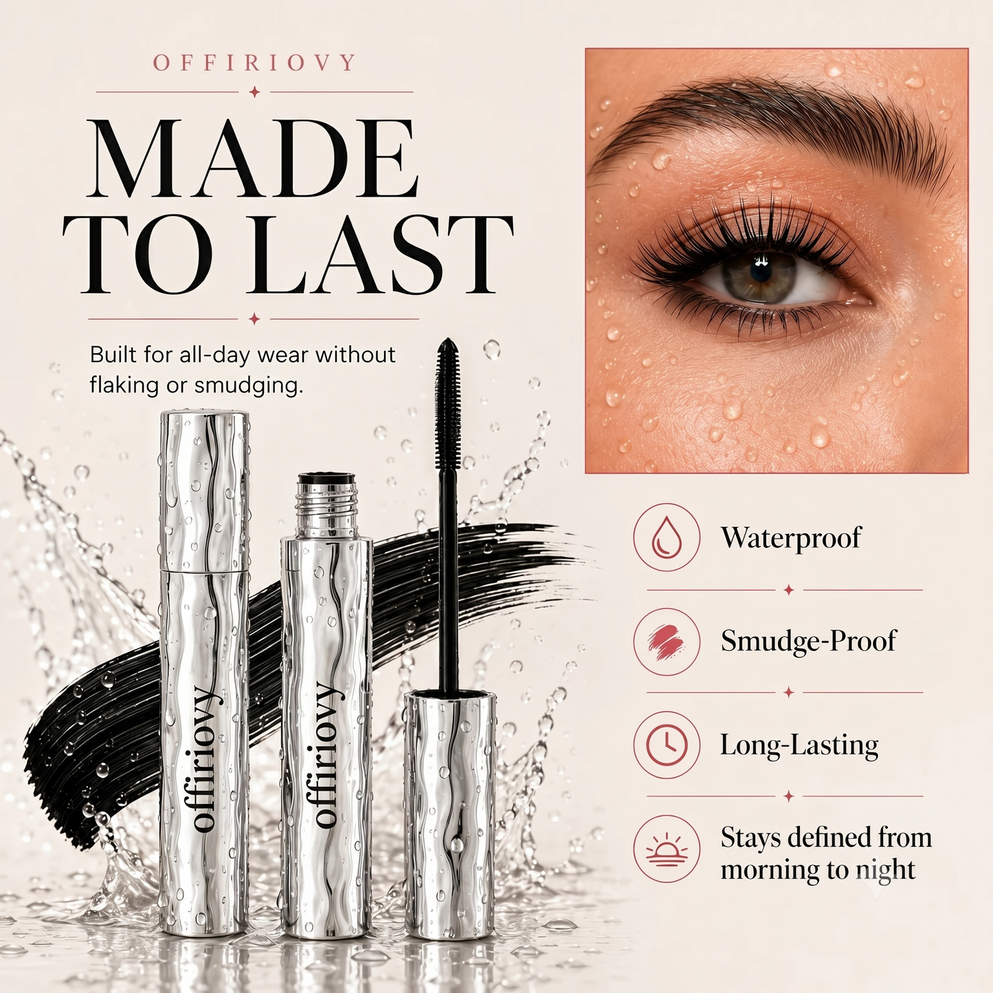 💜LAST DAY - BUY 1 GET 1 FREE💜Waterproof Curling & Lengthening Mascara
